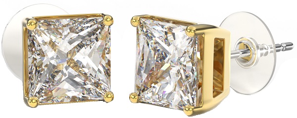 BJT381 ORECCHINO QUEEN MARGARET 8MM GOLD PLATED - Farmafamily.it