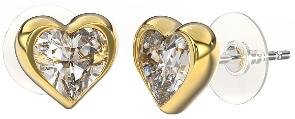 BJT389 ORECCHINO QUEEN ELEANOR 6MM GOLD PLATED - Farmafamily.it