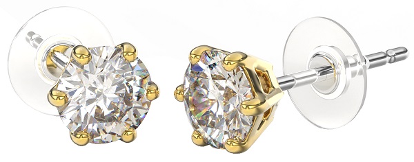 BJT395 ORECCHINO QUEEN CHARLOTTE 6MM GOLD PLATED - Farmafamily.it