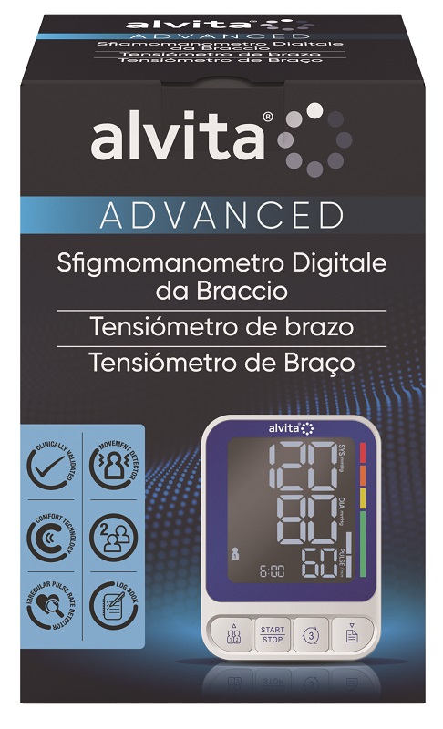 SFIGMOMANOMETRO DIGITALE DA BRACCIO ALVITA ADVANCED - Farmafamily.it