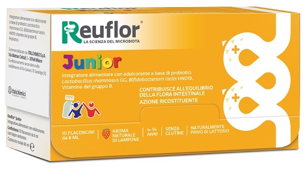 REUFLOR JUNIOR 10 FLACONCINI 8 ML - Farmafamily.it