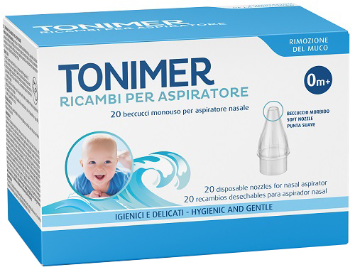 RICAMBI ASPIRATORE NASALE TONIMER 20 PEZZI - Farmafamily.it