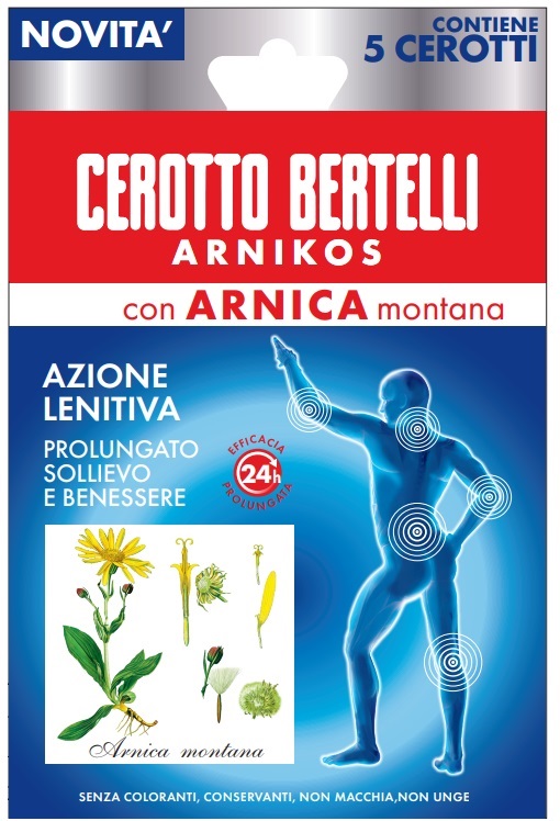 BERTELLI CEROTTO ARNIKOS CON ARNICA MONTANA 5 PEZZI - Farmafamily.it