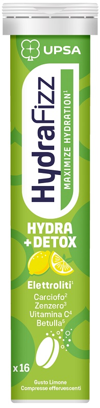 UPSA HYDRAFIZZ DETOX MAXIMIZE HYDRATION 16 COMPRESSE EFFERVESCENTI - Farmafamily.it