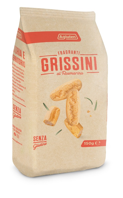 AGLUTEN GRISSINI AL ROSMARINO 150 G - Farmafamily.it