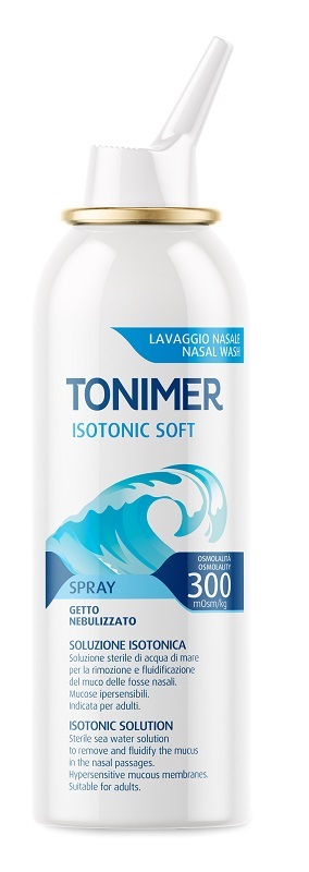 SOLUZIONE ISOTONICA ACQUA DI MARE TONIMER ISOTONIC SOFT OSMOLALITA' 300 MOSM/KG SPRAY 100 ML - Farmafamily.it