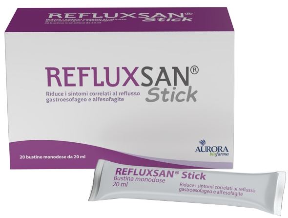REFLUXSAN STICK 20 BUSTINE MONODOSE DA 20 ML SENZA GLUTINE SENZA LATTOSIO - Farmafamily.it