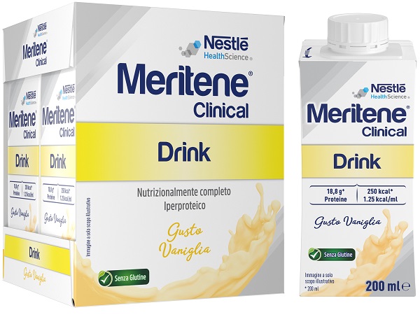 MERITENE DRINK CLINICAL VANIGLIA 4 BOTTIGLIE DA 200 ML - Farmafamily.it