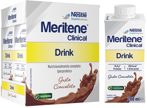 MERITENE DRINK CLINICAL CIOCCOLATO 4 BOTTIGLIE DA 200 ML - Farmafamily.it