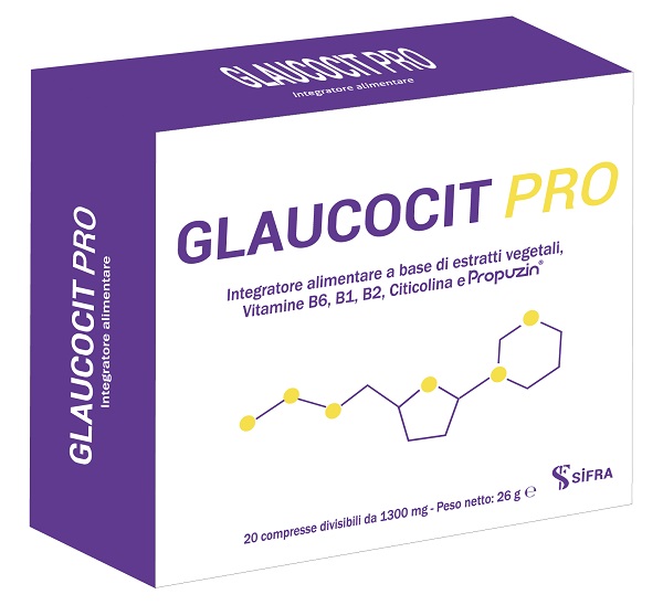 GLAUCOCIT PRO 20 COMPRESSE DIVISIBILI DA 1300 MG - Farmafamily.it