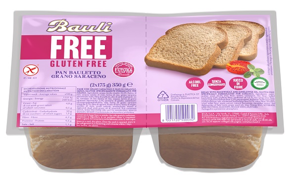 BAULI FREE PAN BAULETTO GRANO SARACENO 350 G - Farmafamily.it