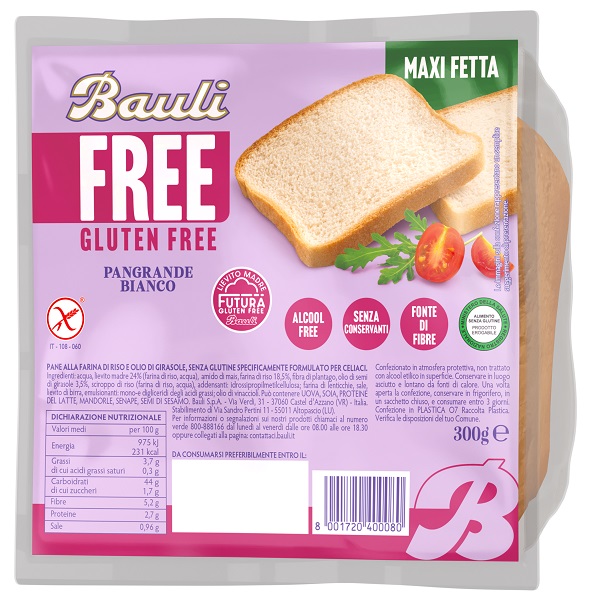 BAULI FREE PANGRANDE BIANCO 300 G - Farmafamily.it