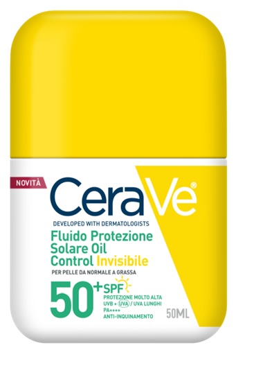 CERAVE FLUIDO PROTEZIONE SOLARE OIL CONTROL INVISIBILE SPF50+ 50 ML - Farmafamily.it
