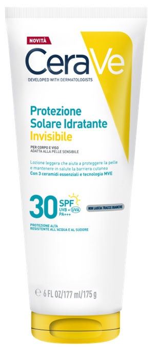 CERAVE PROTEZIONE SOLARE IDRATANTE INVISIBILE SPF30 177 ML - Farmafamily.it