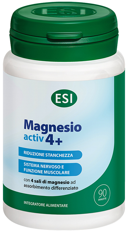 ESI MAGNESIO ACTIV 4+ 90 OVALETTE SENZA GLUTINE - Farmafamily.it