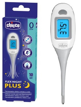 CHICCO TERMOMETRO FLEX NIGHT PLUS - Farmafamily.it