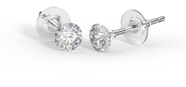 BJT402 ORECCHINI CRYSTAL/SWAROVSKI 4MM GOLD PLATED - Farmafamily.it