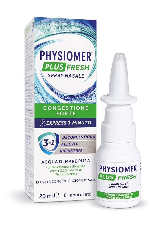 SPRAY NASALE PHYSIOMER PLUS FRESH 20 ML - Farmafamily.it