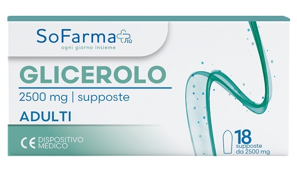 GLICEROLO SUPPOSTE ADULTI 2250 MG 18 PEZZI SOFARMAPIU' - Farmafamily.it
