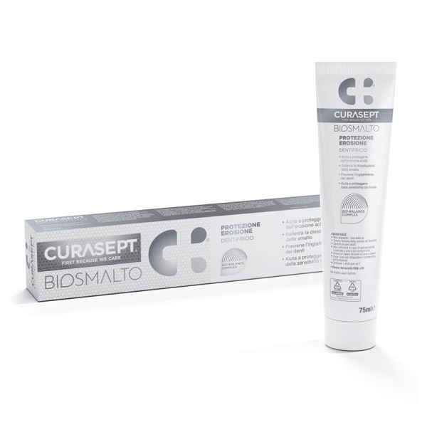 CURASEPT BIOSMALTO PROTEZIONE EROSIONE DENTIFRICIO 75 ML - Farmafamily.it
