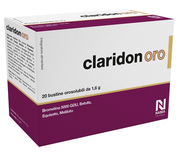 CLARIDON ORO 20 BUSTINE OROSOLUBILI DA 1,6 G - Farmafamily.it
