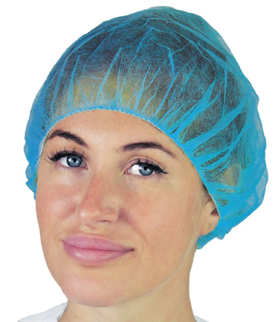 CUFFIA TONDA IN TNT POLIPROPILENE ELASTICO CIRCOLARE DIAMETRO 53 CM CODICE COLORE AZZURRO 100 PEZZI - Farmafamily.it