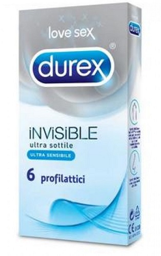 DUREX INVISIBLE PROFILATTICO 6 PEZZI - Farmafamily.it