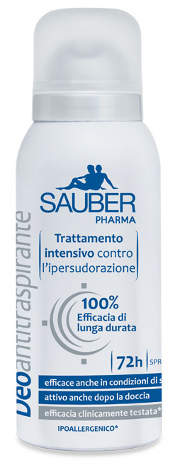 SAUBER ANTITRASPIRANTE 72 ORE SPRAY - Farmafamily.it