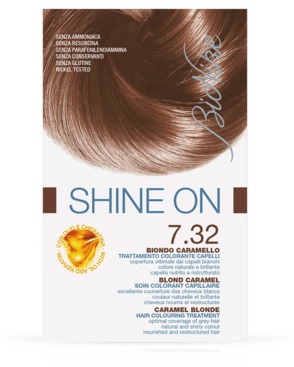 BIONIKE SHINE ON TRATTAMENTO COLORANTE CAPELLI BIONDO CARAMELLO 7.32 - Farmafamily.it
