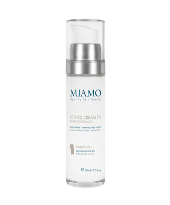 MIAMO LONGEVITY PLUS RETINOL CREAM 1% ADVANCED FORMULA 50 ML - Farmafamily.it
