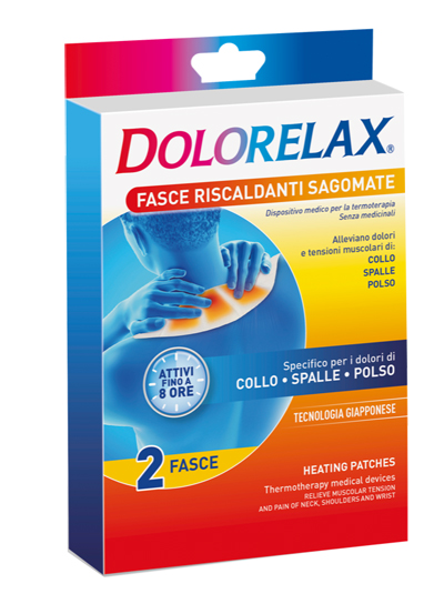 FASCIA RISCALDANTE SAGOMATA DOLORELAX 2 PEZZI - Farmafamily.it