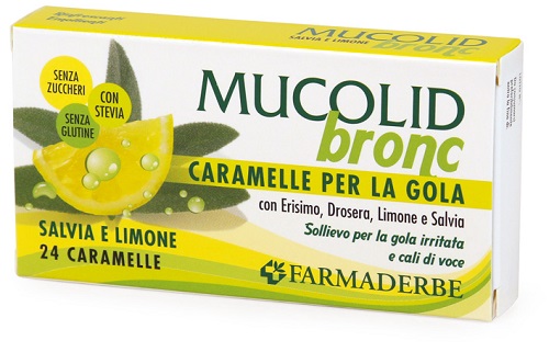 MUCOLID BRONC SALVIA & LIMONE 24 CARAMELLE - Farmafamily.it
