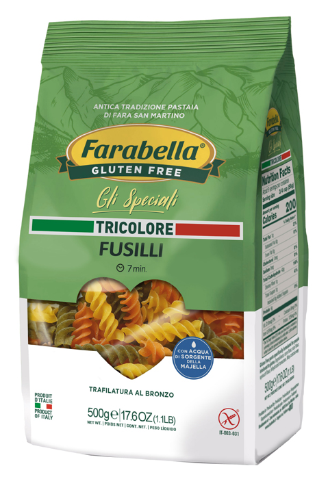 FARABELLA FUSILLI TRICOLORE 500 G - Farmafamily.it