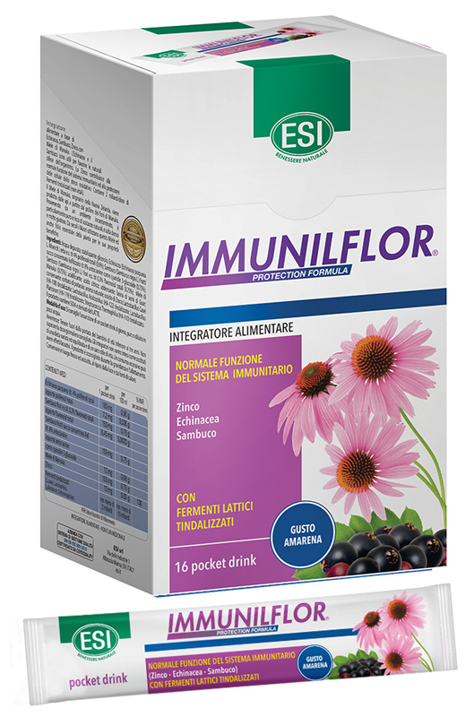 ESI IMMUNILFLOR POCKET DRINK 16 POCKET DRINK - Farmafamily.it
