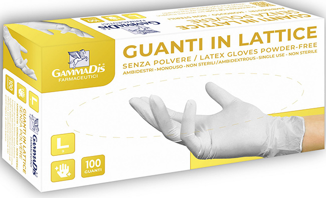 GUANTI LATTICE SENZA POLVERE SMALL 100 PEZZI GAMMADIS - Farmafamily.it