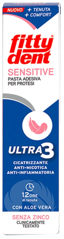 FITTYDENT SENSITIVE PASTA ADESIVA CON ALOE VERA 40 G - Farmafamily.it