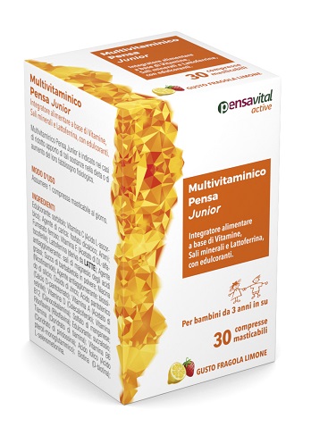 MULTIVITAMINICO PENSA JUNIOR 30 COMPRESSE MASTICABILI - Farmafamily.it