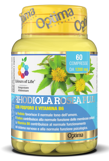 COLOURS OF LIFE RHODIOLA ROSEA PLUS 60 COMPRESSE 1200 MG - Farmafamily.it