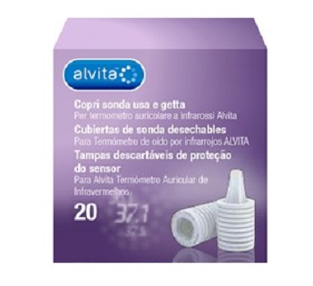 ALVITA COPRI SONDA USA E GETTA PER TERMOMETRO AD INFRAROSSI 20 PEZZI - Farmafamily.it