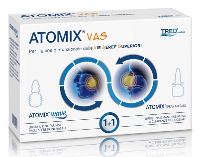 ATOMIX VAS KIT PER IGIENE FUNZIONALE DELLE VIE AEREE SUPERIORI ATOMIC WAVE + SPRAY - Farmafamily.it