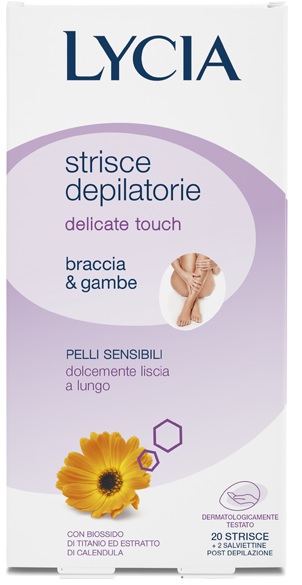 LYCIA 20 STRISCE BRACCIA/GAMBE PELLI DELICATE 12 PEZZI - Farmafamily.it