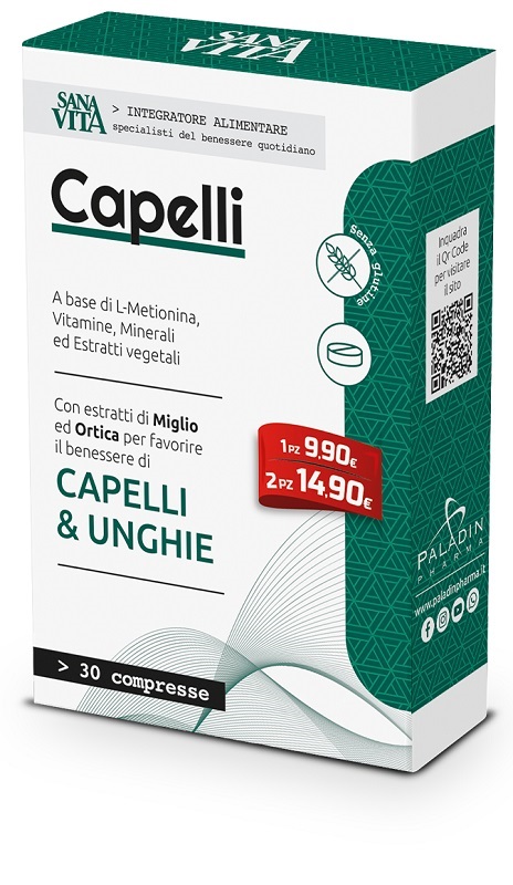 SANAVITA CAPELLI 30 COMPRESSE - Farmafamily.it