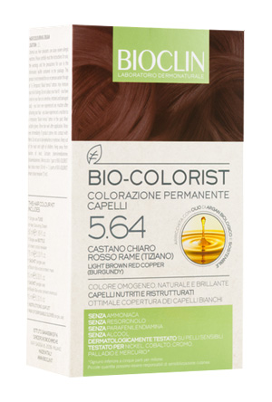 BIOCLIN BIO COLORIST 5,64 CASTANO CHIARO ROSSO RAME TIZIANO - Farmafamily.it