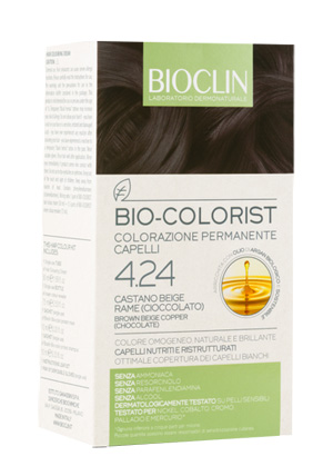 BIOCLIN BIO COLORIST 4,24 CASTANO BEIGE RAME CIOCCOLATO - Farmafamily.it