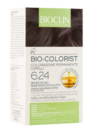 BIOCLIN BIO COLORIST 6,24 BIONDO SCURO BEIGE RAME - Farmafamily.it