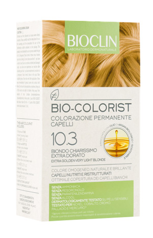 BIOCLIN BIO COLORIST 10,3 BIONDO CHIARISSIMO EXTRA DORATO - Farmafamily.it