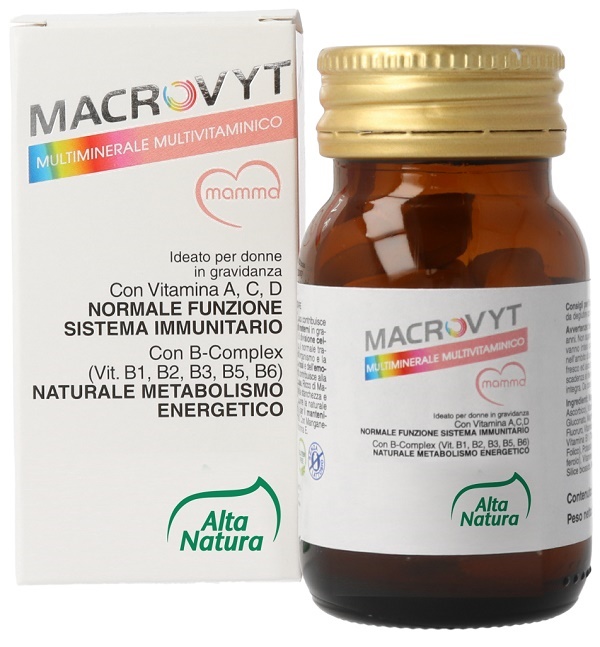 MACROVYT MULTIVITAMINE MULTIMINERALI DOLCE MAMMA 30 COMPRESSE - Farmafamily.it