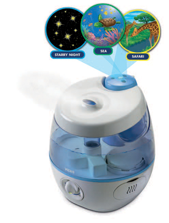 VICKS SWEETDREAMS UMIDIFICATORE A ULTRASUONI CON PROIETTORE IMMAGINI - Farmafamily.it