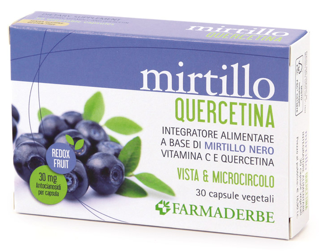 MIRTILLO QUERCETINA 30 CAPSULE - Farmafamily.it