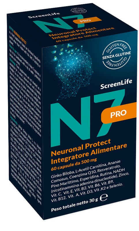 N7PRO NEURONAL PROTECT 60 COMPRESSE INTEGRATORE CEFALLE EMICRANIA MAL DI TESTA - Farmafamily.it